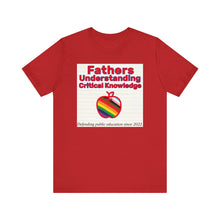 Load image into Gallery viewer, *SAMPLE - NOT INTENDED FOR PUBLIC* Fathers Understanding Critical Knowledge T-Shirt
