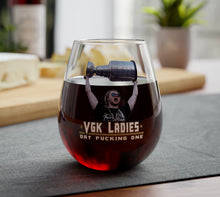 Load image into Gallery viewer, VGK Ladies 11.75oz Stemless Wine Glass