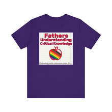 Load image into Gallery viewer, *SAMPLE - NOT INTENDED FOR PUBLIC* Fathers Understanding Critical Knowledge T-Shirt