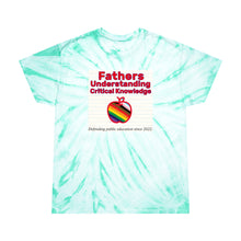 Load image into Gallery viewer, Fathers Understanding Critical Knowledge Tie-Dye Spiral Blast T-Shirt