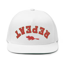 Load image into Gallery viewer, Florida REVERSE REPEAT Embroidered Hat WHITE