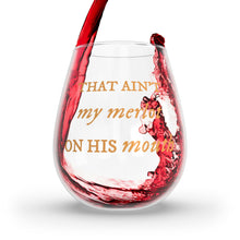 Load image into Gallery viewer, No Body No Crime 17oz Stemless Wine Glass