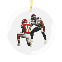 Load image into Gallery viewer, PEACE 3.5" Beveled Edge Glass Ornament