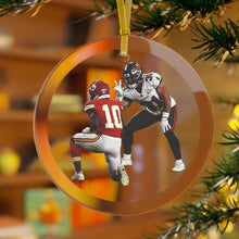 Load image into Gallery viewer, PEACE 3.5" Beveled Edge Glass Ornament