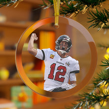 Load image into Gallery viewer, LFG 3.5" Beveled Edge Glass Ornament
