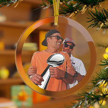Load image into Gallery viewer, TEQUILA TOM 3.5" Beveled Edge Glass Ornament