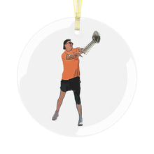 Load image into Gallery viewer, TROPHY TOSS 3.5" Beveled Edge Glass Ornament