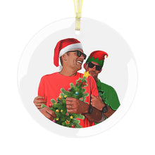 Load image into Gallery viewer, HOLIDAY TEQUILA TOM 3.5" Beveled Edge Glass Ornament