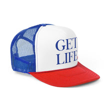 Load image into Gallery viewer, Get Life Trucker Hat (Red/Blue)