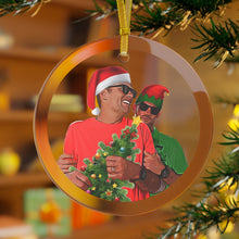 Load image into Gallery viewer, HOLIDAY TEQUILA TOM 3.5" Beveled Edge Glass Ornament