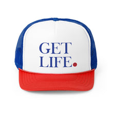 Load image into Gallery viewer, Get Life Trucker Hat (Red/Blue)