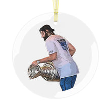 Load image into Gallery viewer, WHOOPS 3.5" Beveled Edge Glass Ornament