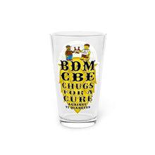 Load image into Gallery viewer, BDM CBE - CHUGS FOR A CURE 16oz Pint Glass