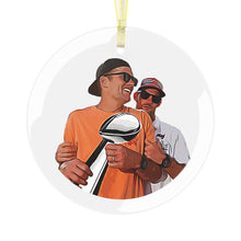Load image into Gallery viewer, TEQUILA TOM 3.5" Beveled Edge Glass Ornament