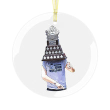 Load image into Gallery viewer, MVP 3.5" Beveled Edge Glass Ornament