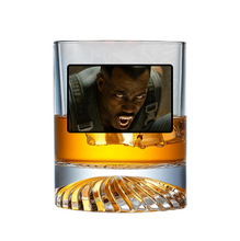 Load image into Gallery viewer, *CUSTOM PRE-ORDER* BOBBY NEAL - SIPNPROPER - 18ct day walkers - 3D Star Base 12oz Premium Crystal Rocks Glass

