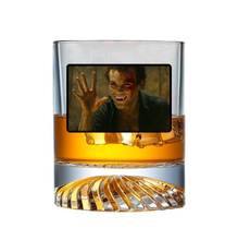 Load image into Gallery viewer, *CUSTOM PRE-ORDER* BOBBY NEAL - SIPNPROPER - 18ct day walkers - 3D Star Base 12oz Premium Crystal Rocks Glass
